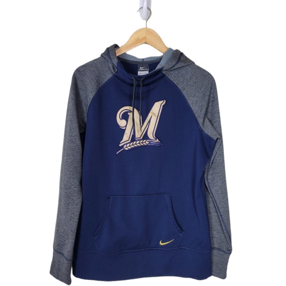 Therma Fit-NIKE Sweatshirt Milwaukee Brewers